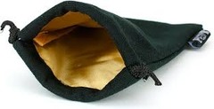 Easy Roller Dice Bag - Velvet Black w/ Gold Interior (5x8)